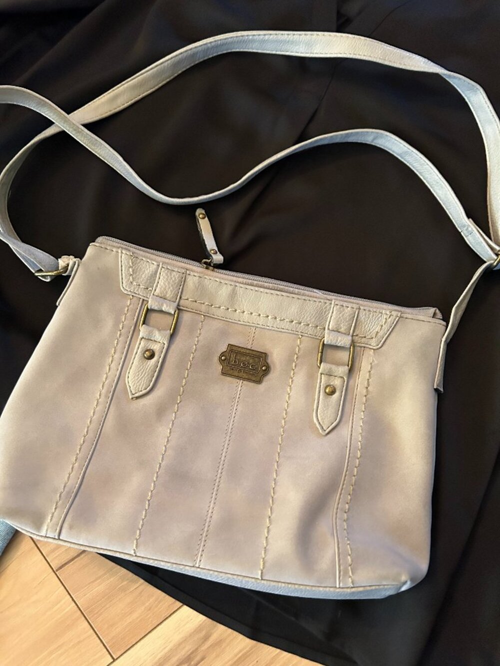 BOC faux leather ? medium womens purse hand bag handbag shoulder